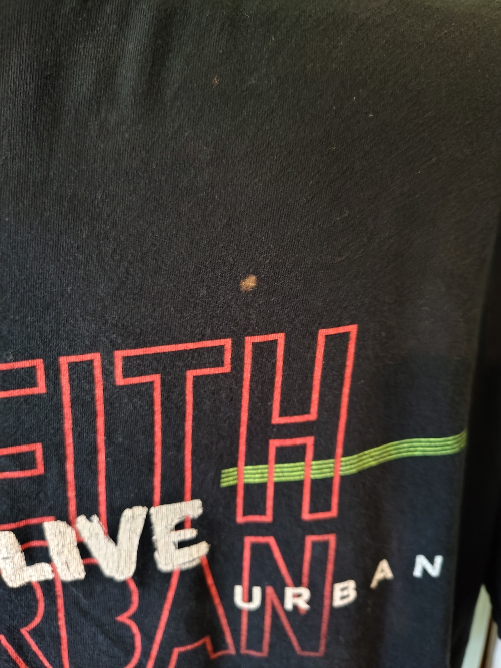 Keith Urban Live Band Country Music T-Shirt Guitar Smash Black Men's Large Tee - Picture 6 of 9